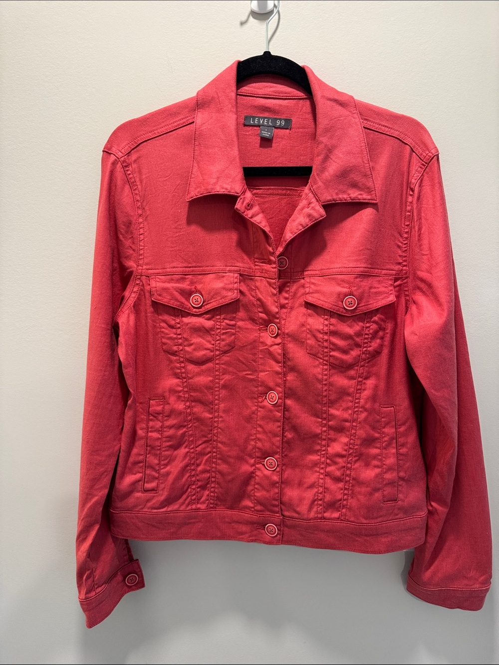 Level 99 Women's Button Front Jean Jacket